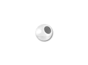 3mm Lightweight Seamless Round Large-Hole Bead Sterling Silver (10 Pieces)