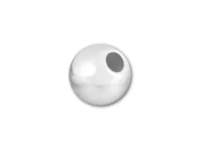 5mm Lightweight Seamless Round Small-Hole Bead Sterling Silver (10 Pieces)