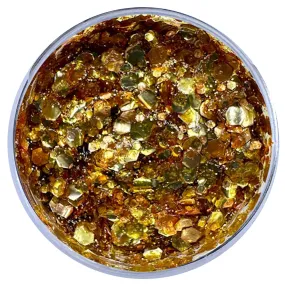 Biodegradable Glitter Gel - Metallic Gold & Bronze (Chunky Mix BioBullion)