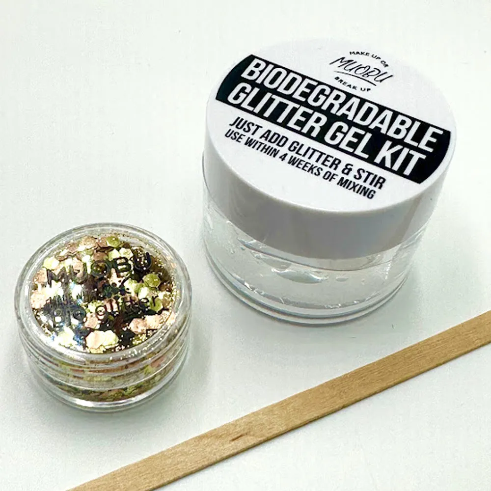 Biodegradable Glitter Gel - Metallic Gold & Bronze (Chunky Mix BioBullion)