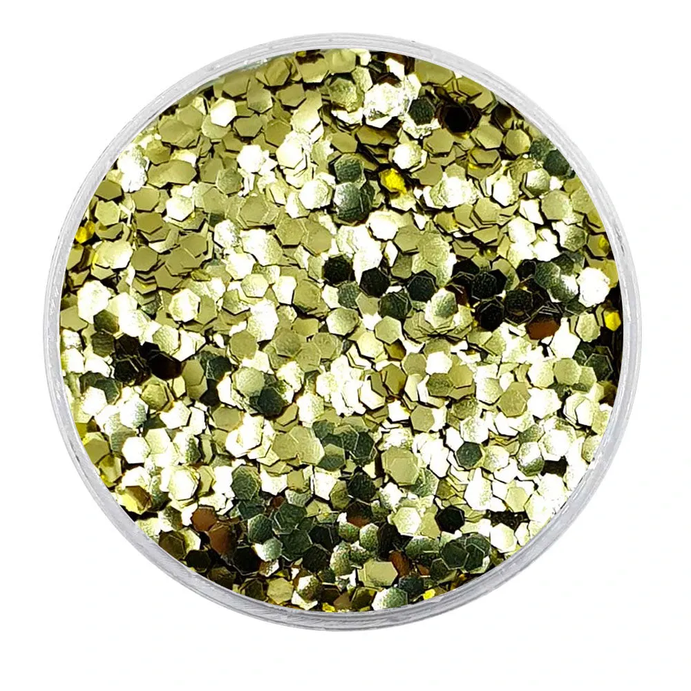 Biodegradable Metallic Gold Glitter - Mini Hexagons Glitter