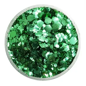 Biodegradable Metallic Green Glitter - Festival Glitter Mix (BioWicked)