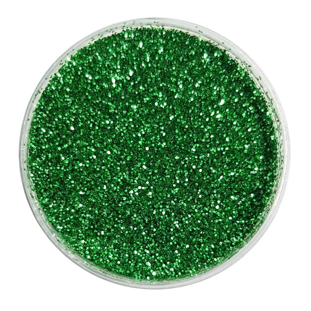 Biodegradable Metallic Green Glitter - Fine Glitter