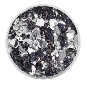 Biodegradable Metallic Silver Glitter - Festival Glitter Mix (BioMirror)