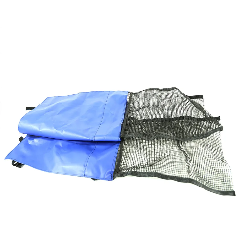 Blue Door Mat w/ Attached 2 Pocket Shoe Bag
