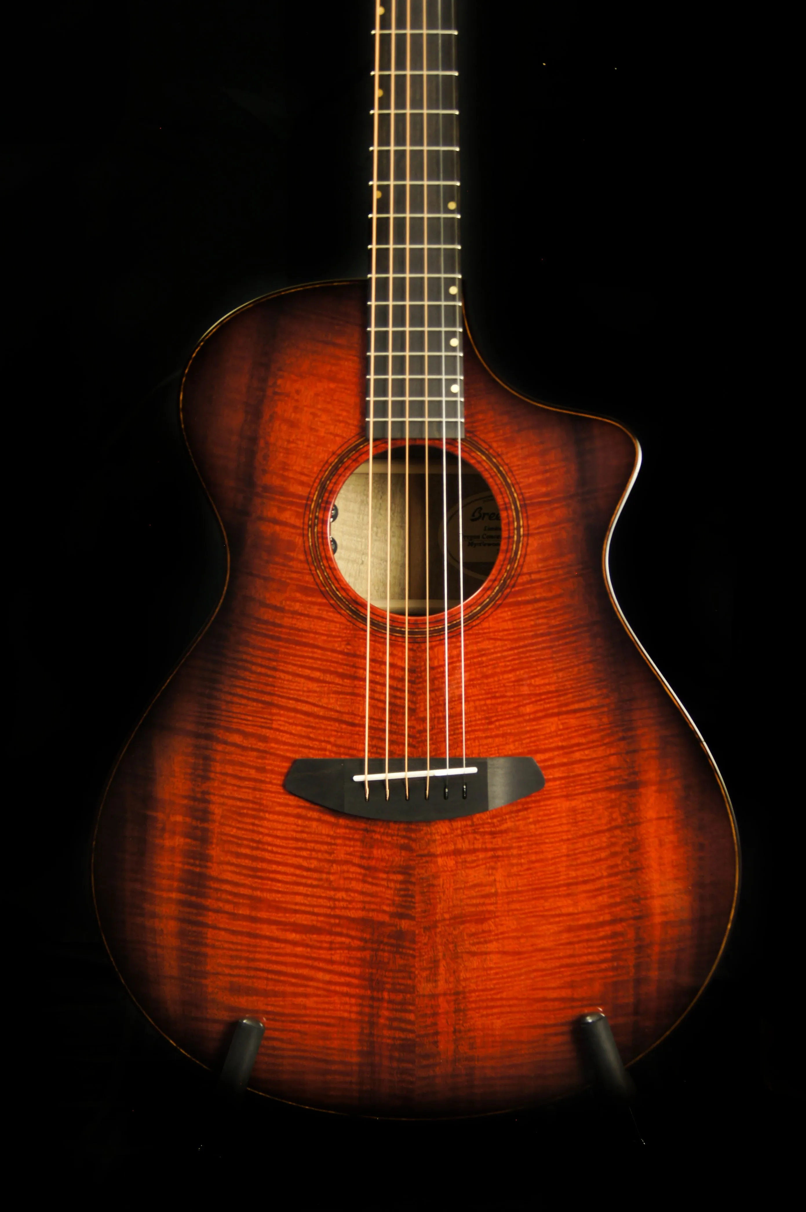 Breedlove Oregon Concert CE Sunset Burst Acoustic Electric Guitar - Includes Case