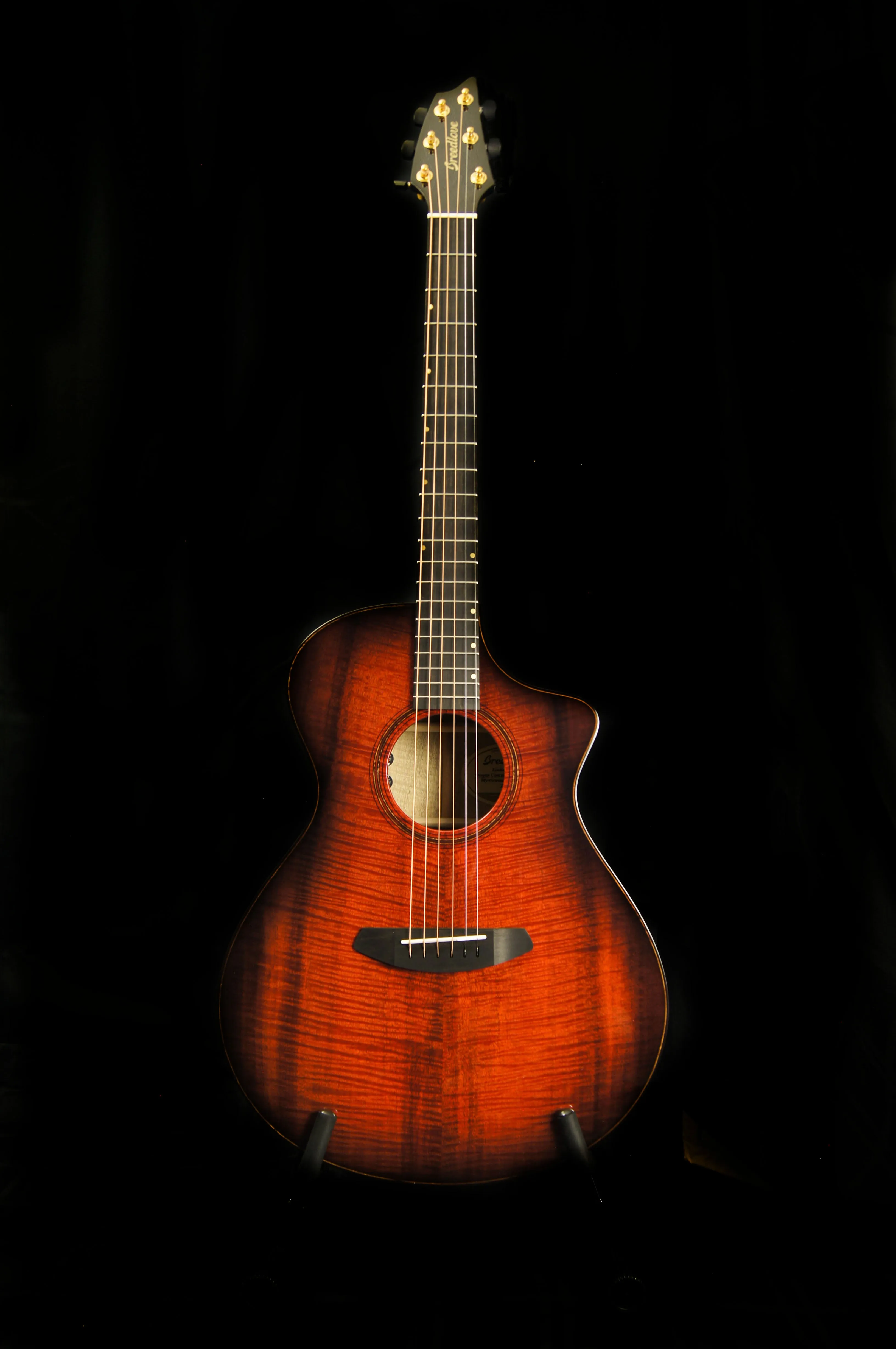 Breedlove Oregon Concert CE Sunset Burst Acoustic Electric Guitar - Includes Case