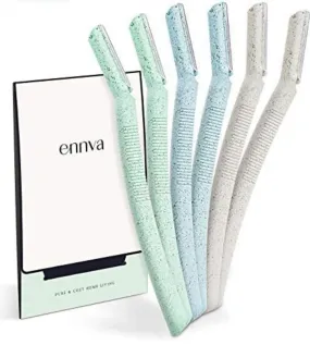 Ennva Biodegradable Eyebrow Razors 6 Pack