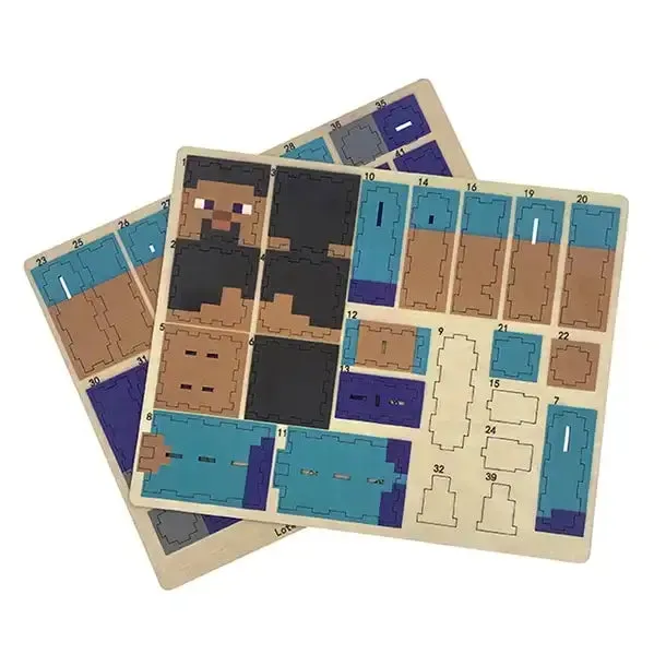 Incredibuilds: Minecraft: Steve 3D Wood Model Kit