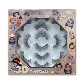 Jiefei Beauty Handmade 3D Eyelashes Set