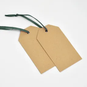 Luggage Kraft Gift Tags Forest Green (50)