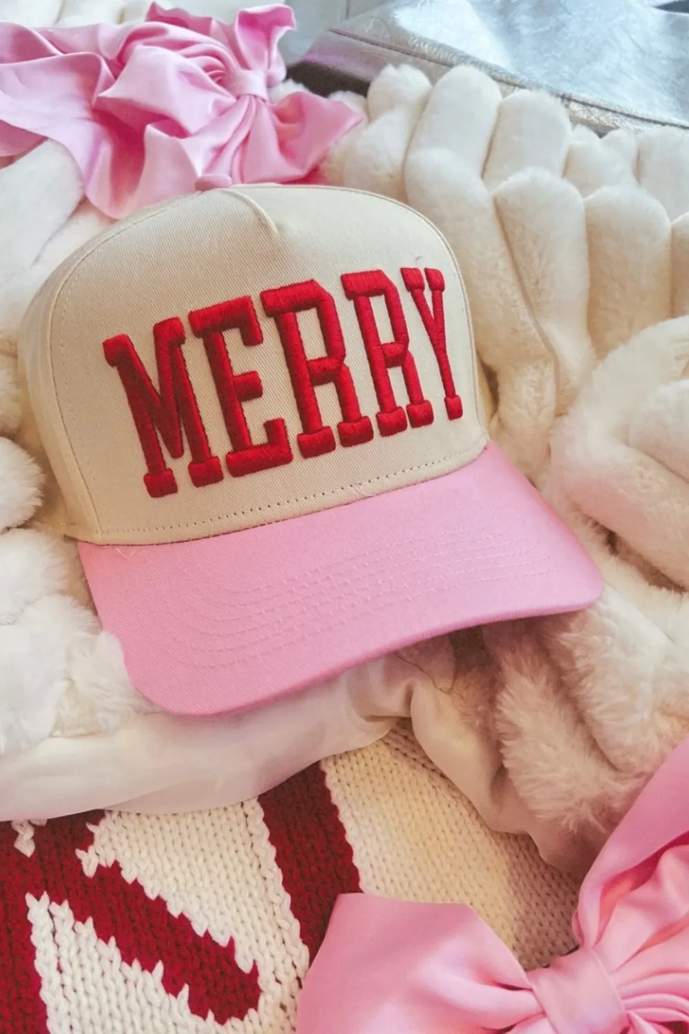 Merry 3D Embroidered Hat