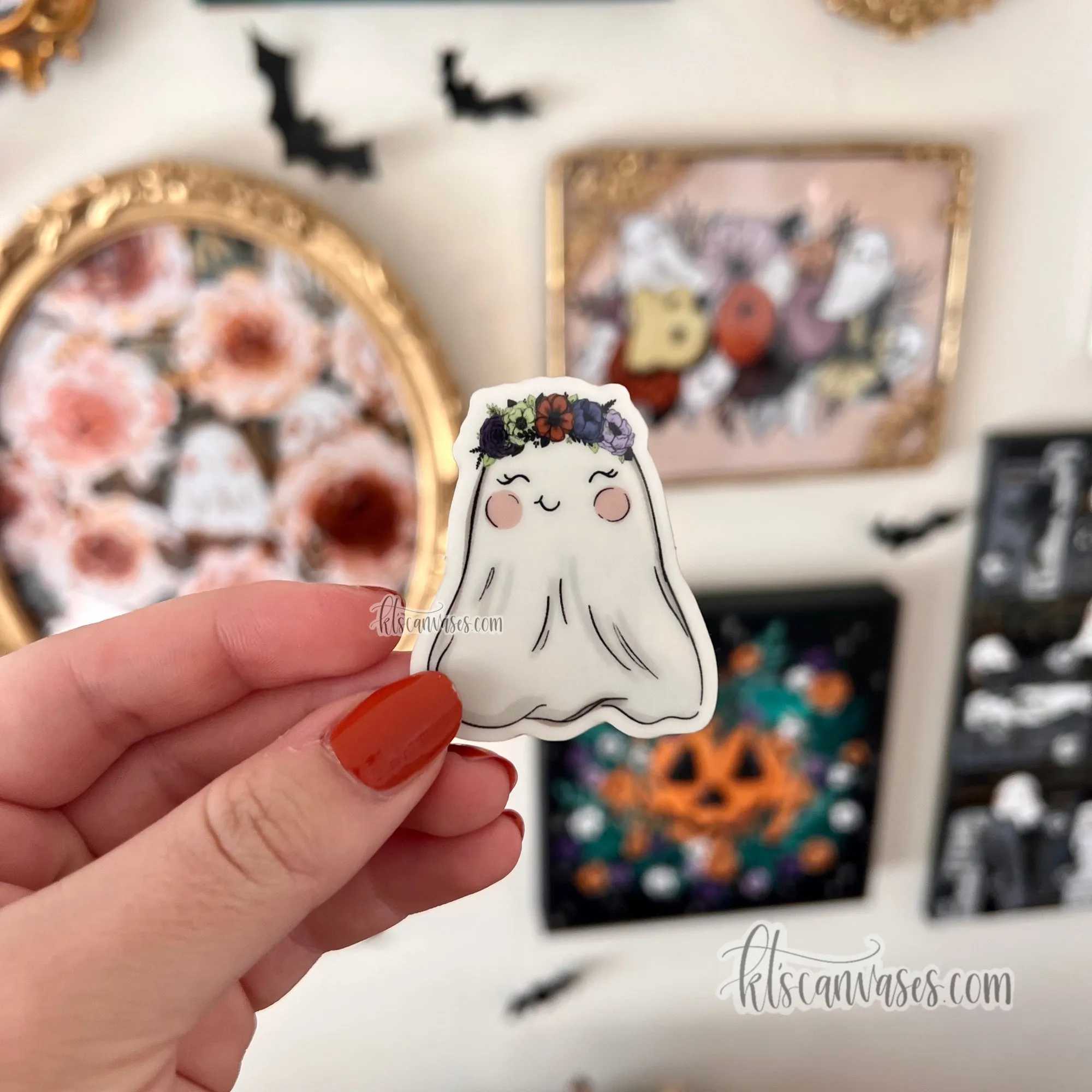 Mini Ghost Glow in the Dark Sticker
