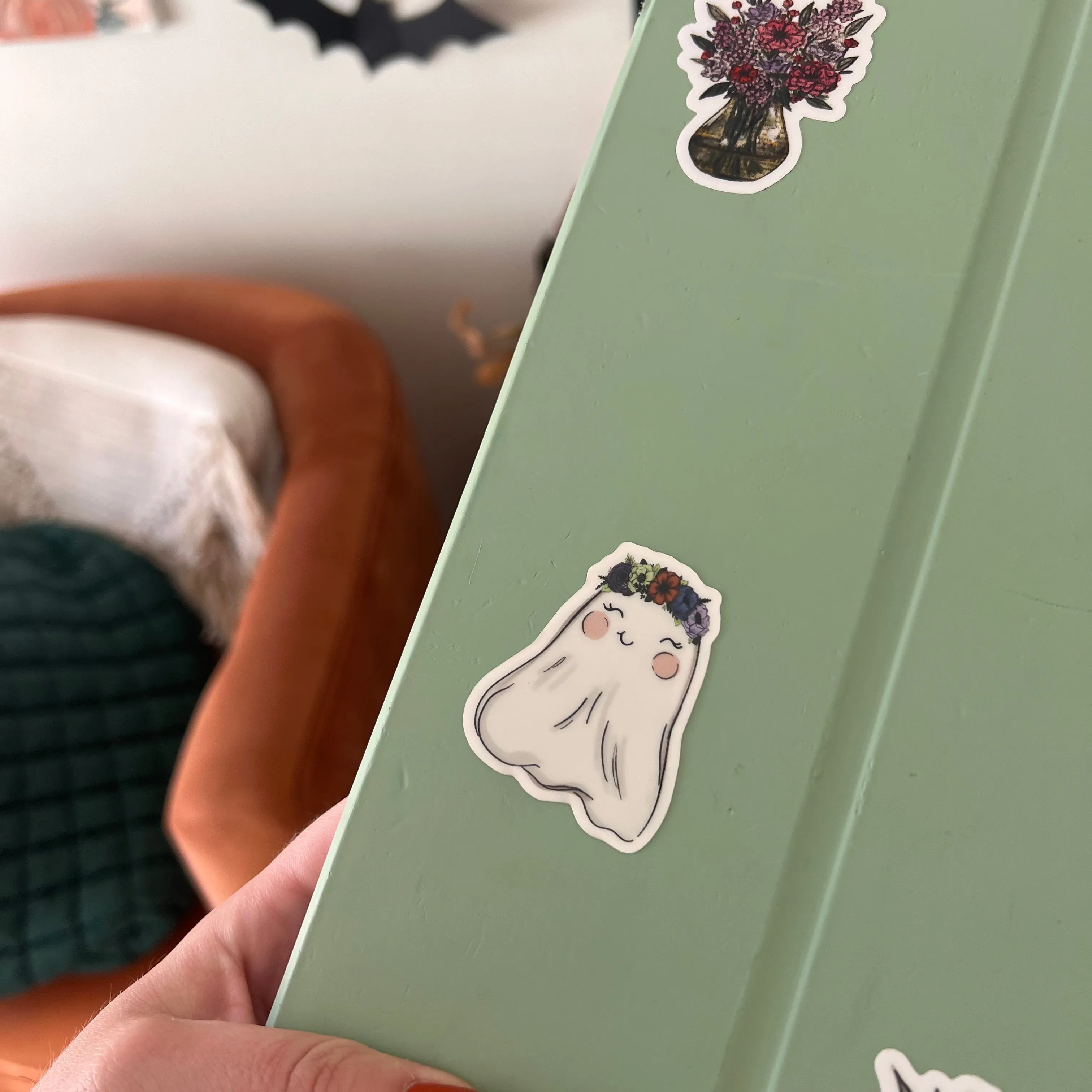 Mini Ghost Glow in the Dark Sticker