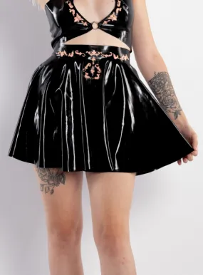 "Illumina" Circle Skirt with Glow-in-the-dark Baroque Ornaments