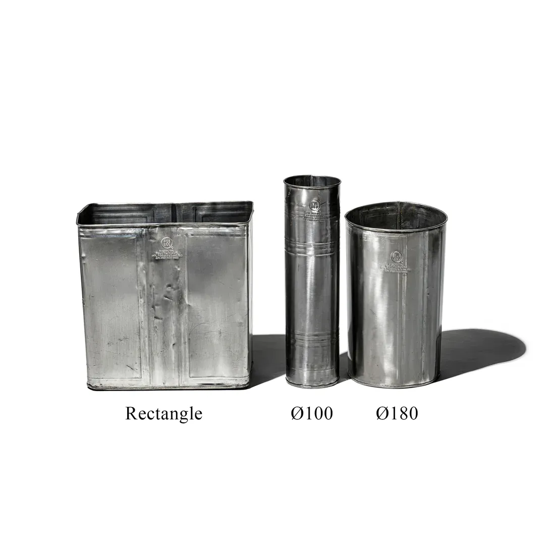RECYCLED STEEL OIL CANS
