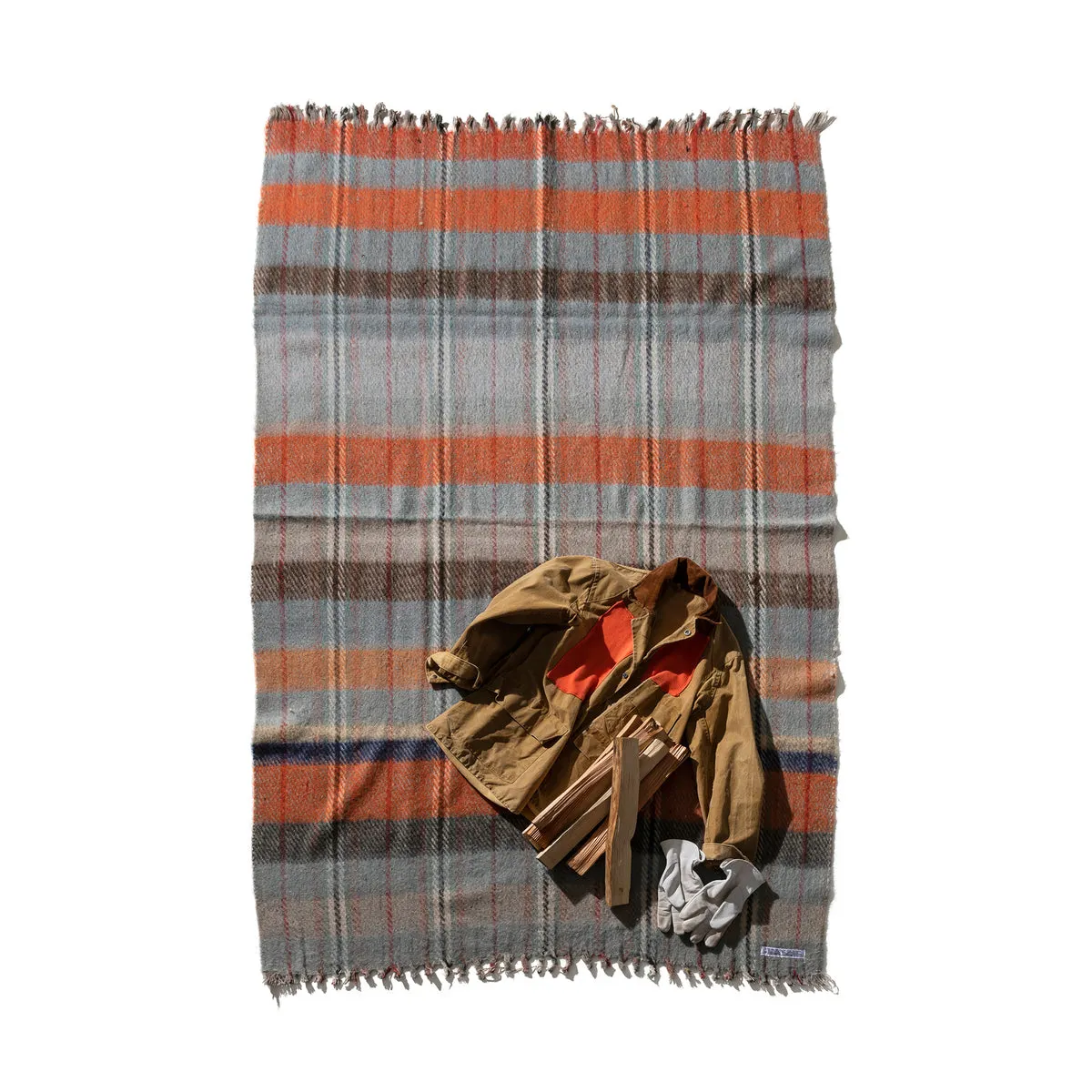 RECYCLED WOOL MIX BLANKET / Assorted Color