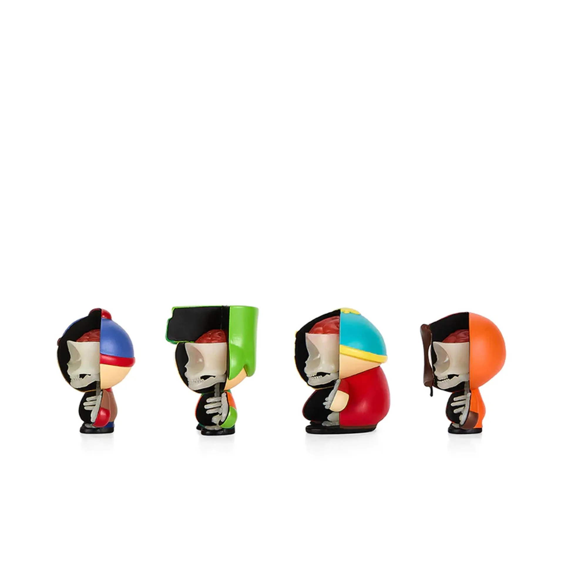 SOUTH PARK ANATOMY BOYS 2" VINYL FIGURE 4-PACK GLOW-IN-THE-DARK EDITION