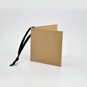 Square Kraft Gift Tags Black (50)