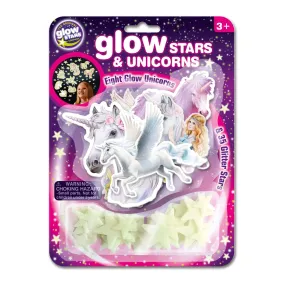 The Original Glowstars - Glow-In-The-Dark Set, Unicorns and Glitter Stars